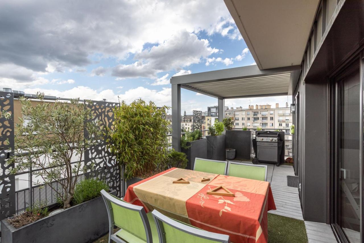Illanka - Appartement 3 Chambres Avec Parking Et Terrasse Proche Gare 렌 외부 사진